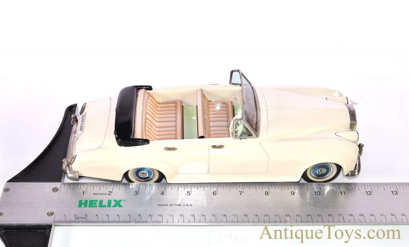 Vintage ca.1960’s Bandai Silver Cloud Rolls Royce Convertible Automobiles of the World Series #768 Tin Lithographed Friction Japan Scale Model with Box <FONT COLOR="ff000 ">*SOLD*</font> - Image 13