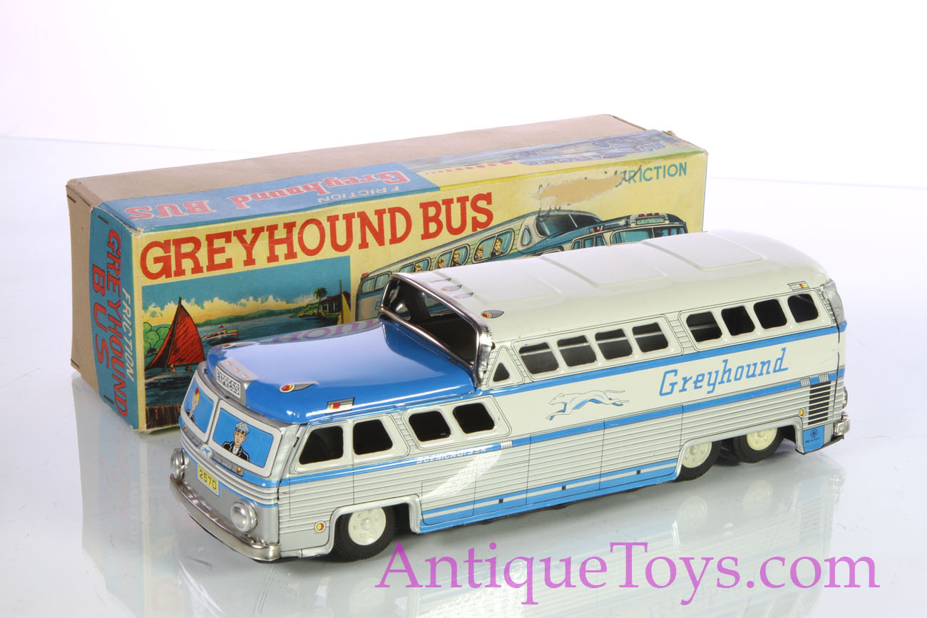 tin toy greyhound bus