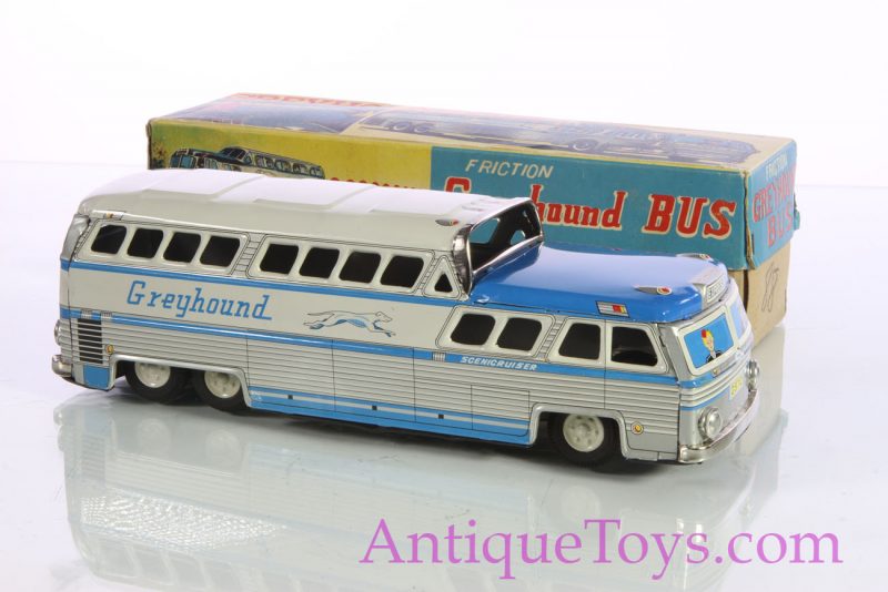 Tin Greyhound Bus Toy Japanese Friction <FONT COLOR="ff000 ">*SOLD*</font> - Image 4