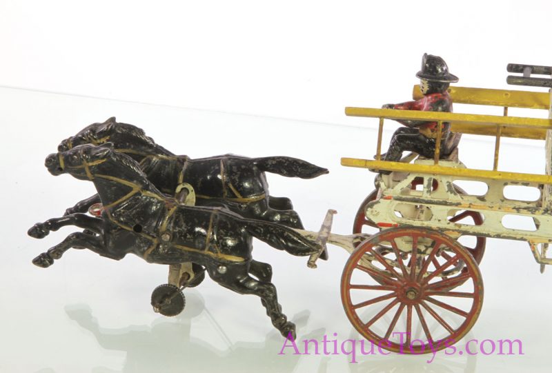 Wilkins Horse Drawn Fire Wagon Toy <FONT COLOR="ff000 ">*SOLD*</font> - Image 5