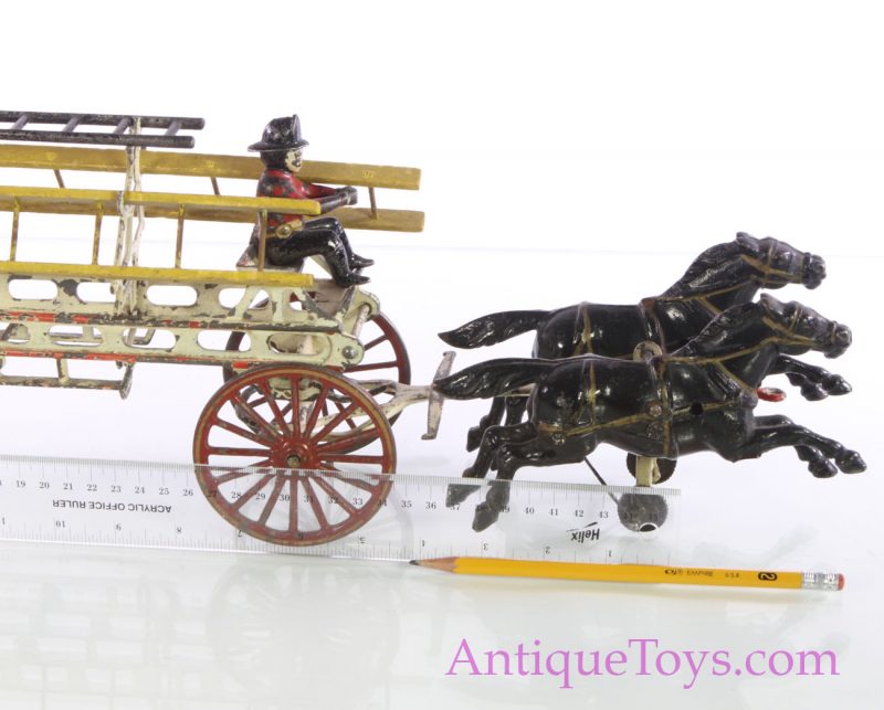 Wilkins Horse Drawn Fire Wagon Toy <FONT COLOR="ff000 ">*SOLD*</font> - Image 9