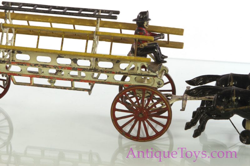 Wilkins Horse Drawn Fire Wagon Toy <FONT COLOR="ff000 ">*SOLD*</font> - Image 11