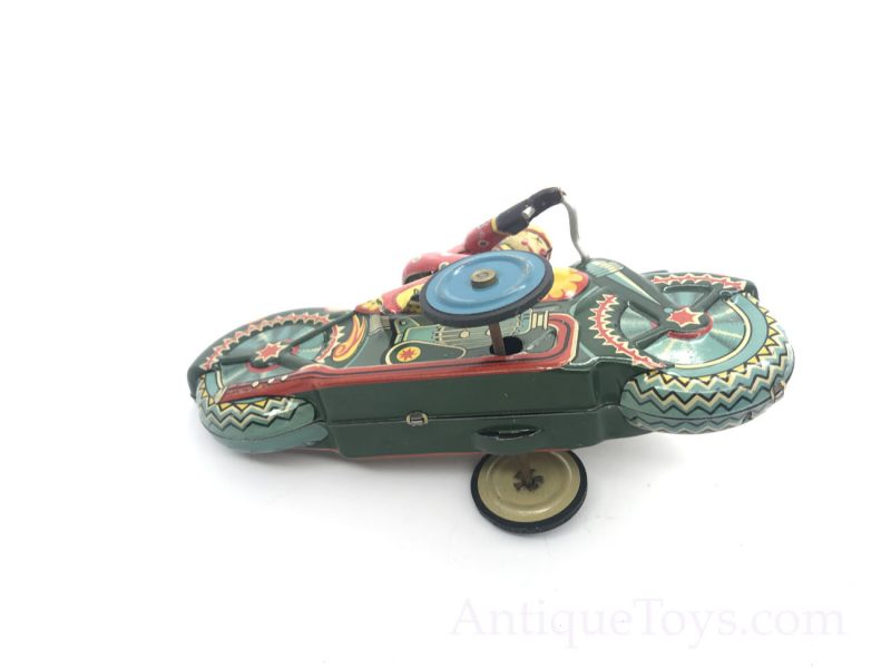 Alps Upsy Down Clown Motorcycle Japanese Friction Toy *SOLD* - Image 2