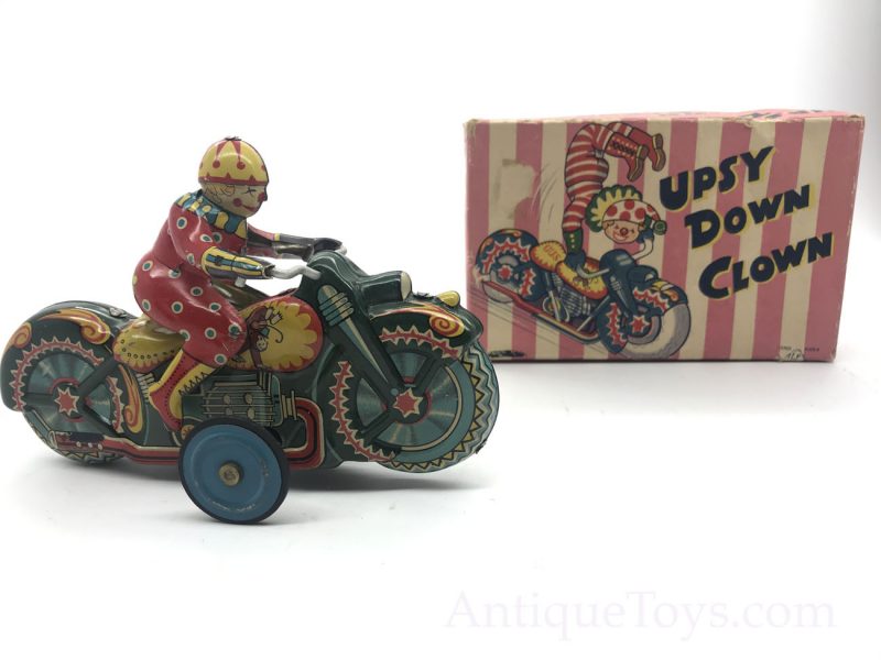Alps Upsy Down Clown Motorcycle Japanese Friction Toy *SOLD* - Image 8