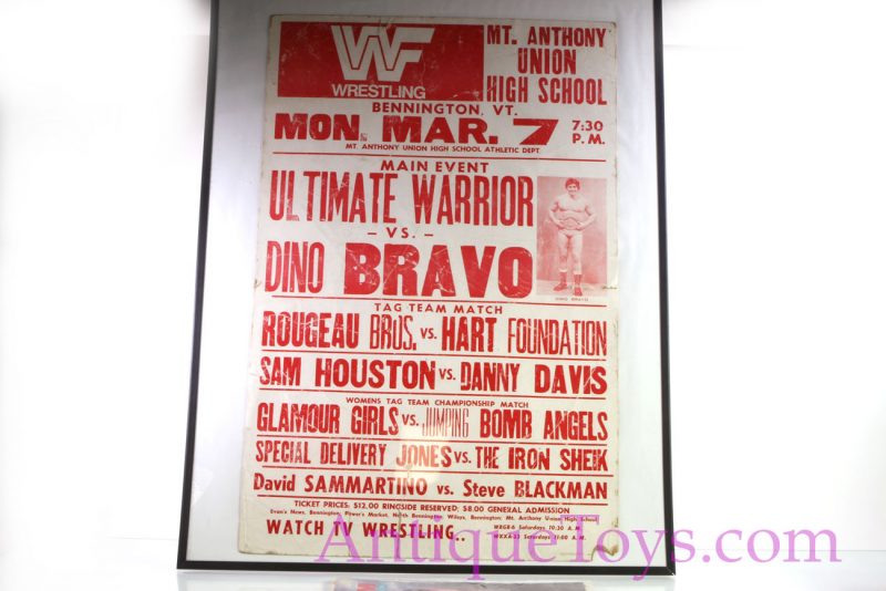 WWF Ultimate Warrior vs Tony Bravo Headliner Wrestling Poster <FONT COLOR="ff000 ">*SOLD*</font> - Image 5