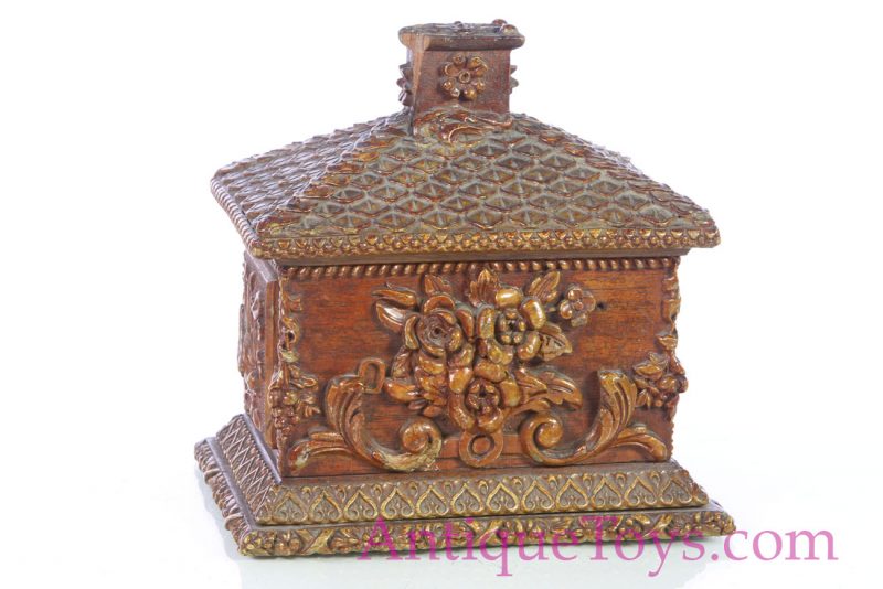 Frank Bank Folk Carved Savings Bank Toy <FONT COLOR="ff000 ">*SOLD*</font> - Image 7
