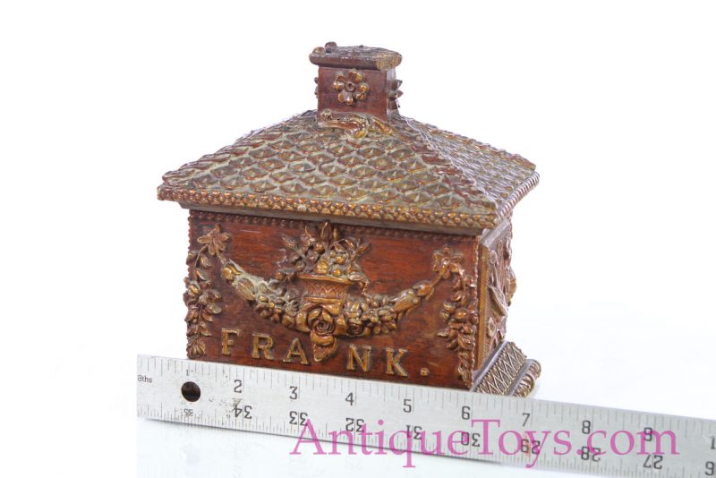 Frank Bank Folk Carved Savings Bank Toy <FONT COLOR="ff000 ">*SOLD*</font> - Image 10