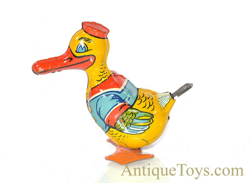 Vintage ca. 1930's J. Chein Walking Duck Windup Tin Toy for Sale <FONT COLOR="ff000 ">*SOLD*</font> - Image 2