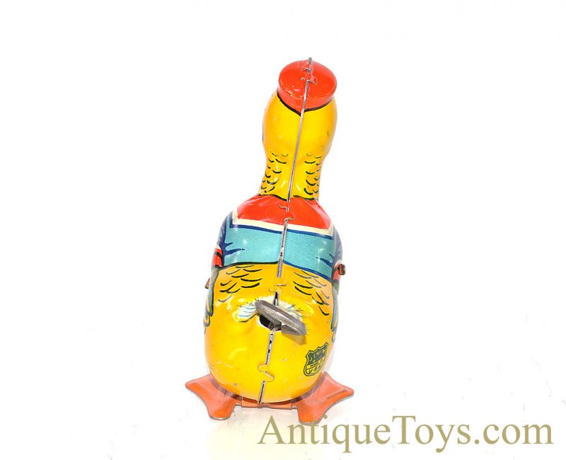 Vintage ca. 1930's J. Chein Walking Duck Windup Tin Toy for Sale <FONT COLOR="ff000 ">*SOLD*</font> - Image 4