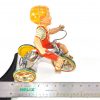 Vintage ca. 1930's Unique Art Tin Lithographed Windup "Kiddy Cyclist" with Box for Sale - Image 15