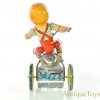 Vintage ca. 1930's Unique Art Tin Lithographed Windup "Kiddy Cyclist" with Box for Sale - Image 7