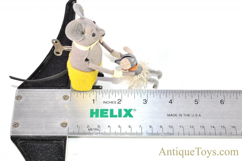 Schuco Hopsa Felt and Lithographed Tin Windup Mouse and Baby <FONT COLOR="ff000 ">*SOLD*</font> - Image 11