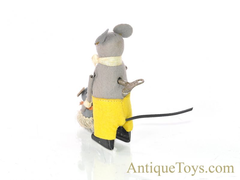 Schuco Hopsa Felt and Lithographed Tin Windup Mouse and Baby <FONT COLOR="ff000 ">*SOLD*</font> - Image 5