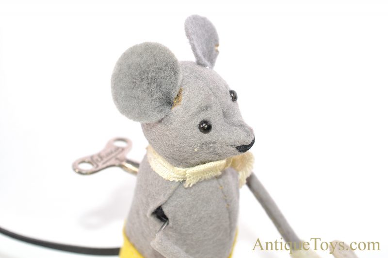 Schuco Hopsa Felt and Lithographed Tin Windup Mouse and Baby <FONT COLOR="ff000 ">*SOLD*</font> - Image 9