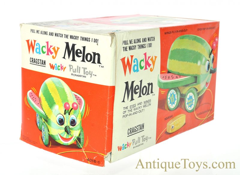 Cragstan/Vanda ca. 1960's "Wacky Melon" Pull Toy in Box <FONT COLOR="ff000 ">*SOLD*</font> - Image 10