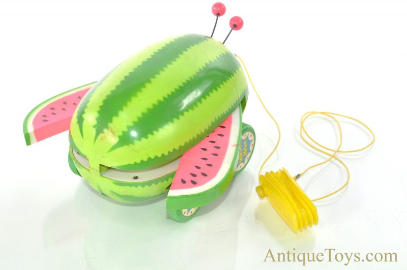 Cragstan/Vanda ca. 1960's "Wacky Melon" Pull Toy in Box <FONT COLOR="ff000 ">*SOLD*</font> - Image 5