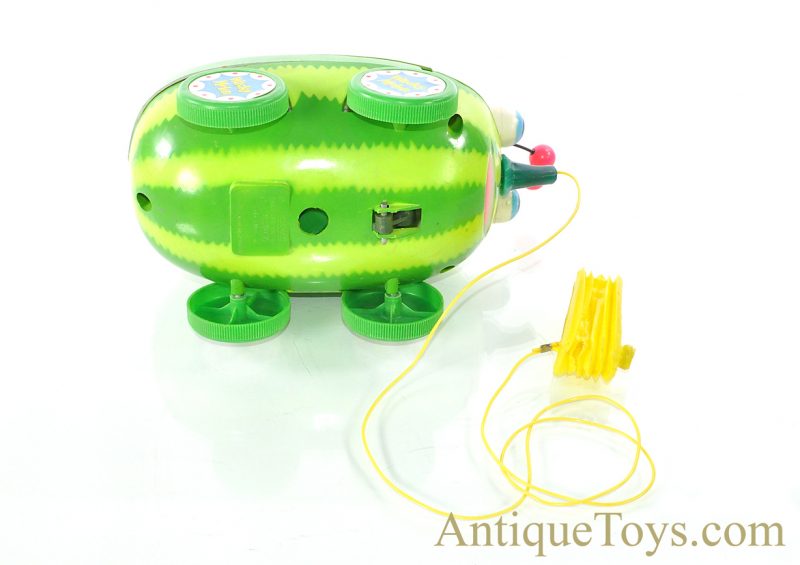 Cragstan/Vanda ca. 1960's "Wacky Melon" Pull Toy in Box <FONT COLOR="ff000 ">*SOLD*</font> - Image 4