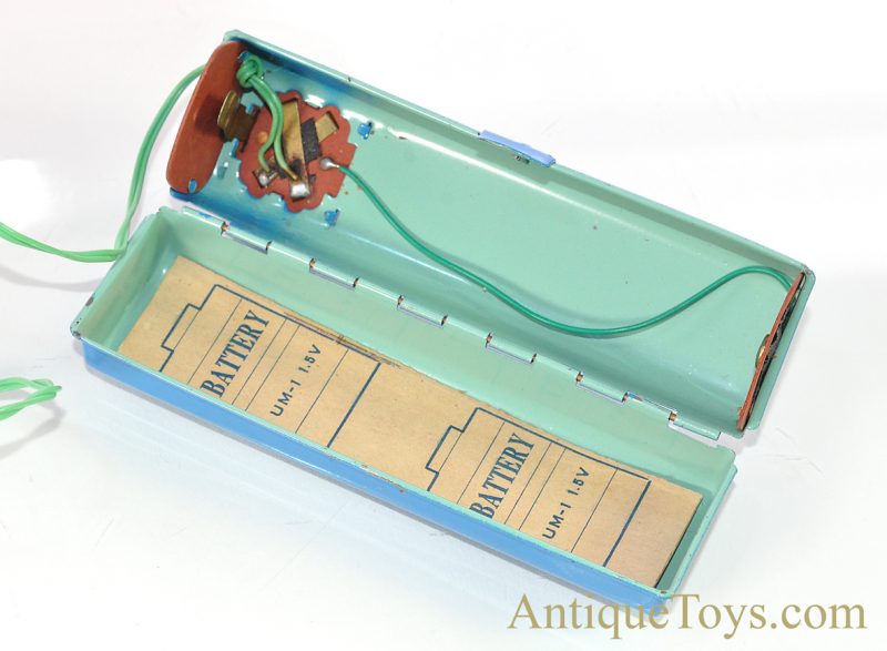 Linemar “PT-107 Torpedo Boat” #J-1350 Tin Lithographed Japanese Battery Operated Remote Controlled Toy Ship with Box <FONT COLOR="ff000 ">*SOLD*</font> - Image 13