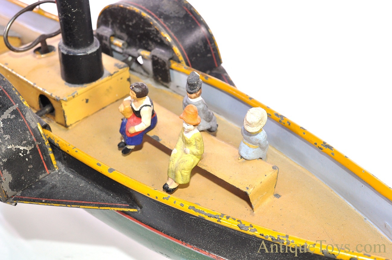 Antique ca. 1890's E.F. Lefevre Tin Paddle Wheel Boat from the Dick Claus Collection <FONT COLOR="ff000 ">*SOLD*</font> - Image 5