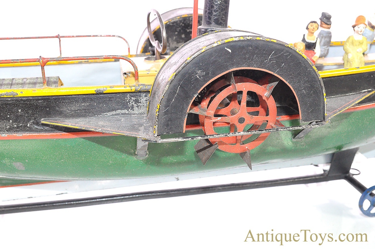 Antique ca. 1890's E.F. Lefevre Tin Paddle Wheel Boat from the Dick Claus Collection <FONT COLOR="ff000 ">*SOLD*</font> - Image 9