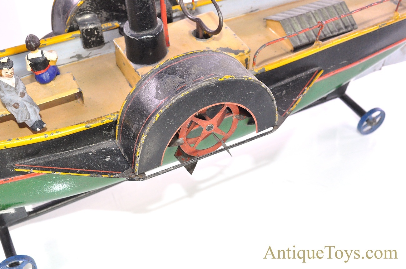 Antique ca. 1890's E.F. Lefevre Tin Paddle Wheel Boat from the Dick Claus Collection <FONT COLOR="ff000 ">*SOLD*</font> - Image 11