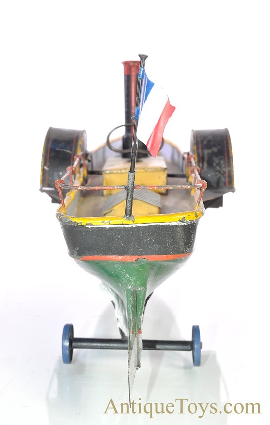 Antique ca. 1890's E.F. Lefevre Tin Paddle Wheel Boat from the Dick Claus Collection <FONT COLOR="ff000 ">*SOLD*</font> - Image 13