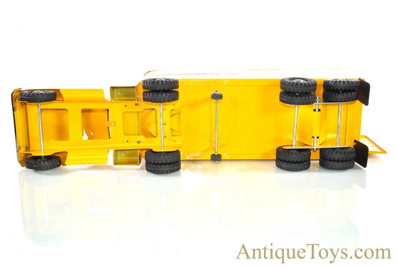 Vintage ca. 1954 Custom Designed Restore Tonka Toys Indian Motorcycle Pressed Steel Semi Tractor Trailer with Boxed New Ray Toys Indian Motorcycle Scale Model <FONT COLOR="ff000 ">*SOLD*</font> - Image 8