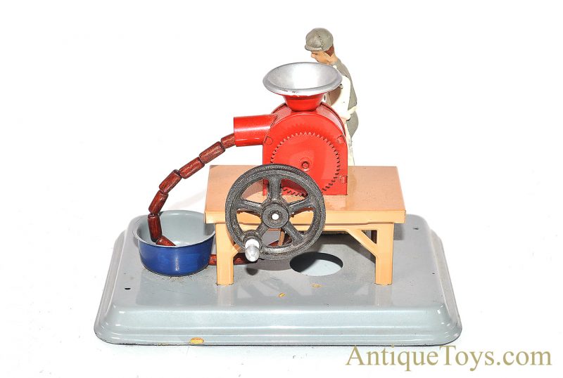 Vintage ca. 1950’s Fleischmann Sausage Grinder German Tin Steam Toy Accessory <FONT COLOR="ff000 ">*SOLD*</font> - Image 3
