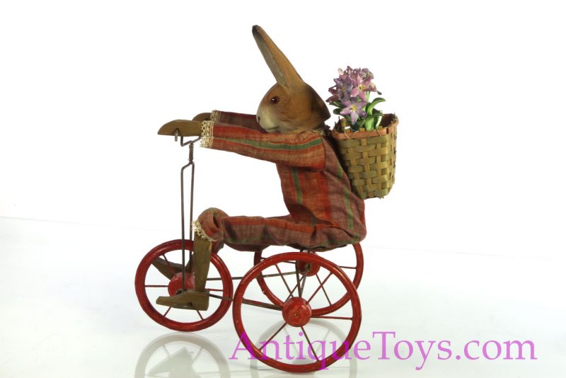 Easter Bunny Rabbit toy on Tricycle, Extra Large <FONT COLOR="ff000 ">*SOLD*</font> - Image 4