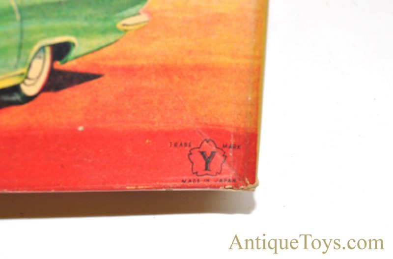 Yonezawa Toys (Y) Tin Lithographed Friction Powered Coral & Silver Buick Sedan #10509 in Box <FONT COLOR="ff000 ">*SOLD*</font> - Image 12