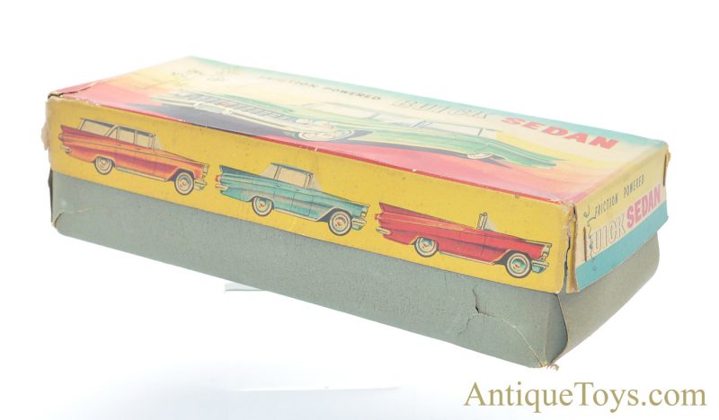Yonezawa Toys (Y) Tin Lithographed Friction Powered Coral & Silver Buick Sedan #10509 in Box <FONT COLOR="ff000 ">*SOLD*</font> - Image 10