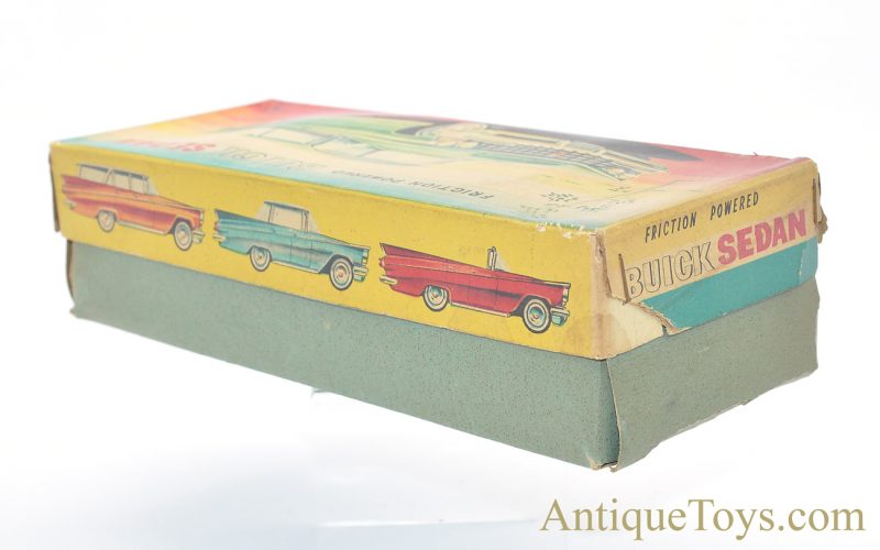Yonezawa Toys (Y) Tin Lithographed Friction Powered Coral & Silver Buick Sedan #10509 in Box <FONT COLOR="ff000 ">*SOLD*</font> - Image 9