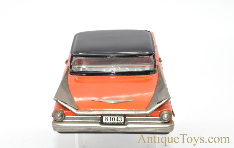 Yonezawa Toys (Y) Tin Lithographed Friction Powered Coral & Silver Buick Sedan #10509 in Box <FONT COLOR="ff000 ">*SOLD*</font> - Image 5