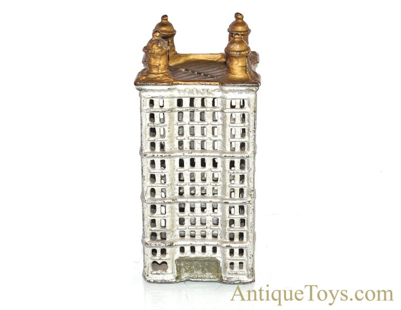 A.C. Williams ca. 1900-1931 Cast Iron Skyscraper Still Penny Coin Bank <FONT COLOR="ff000 ">*SOLD*</font> - Image 3