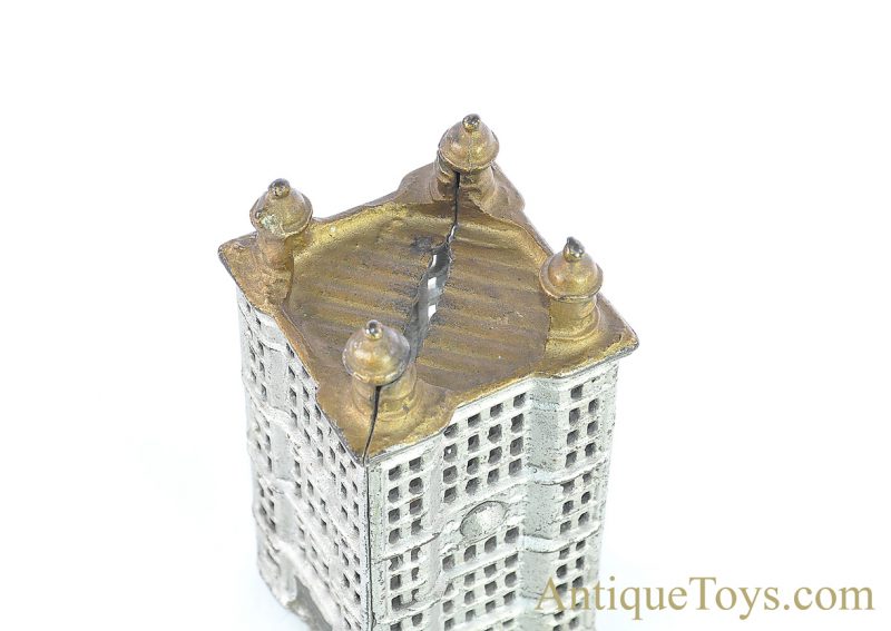 A.C. Williams ca. 1900-1931 Cast Iron Skyscraper Still Penny Coin Bank <FONT COLOR="ff000 ">*SOLD*</font> - Image 7