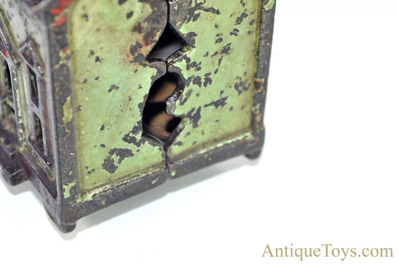 Antique ca. 1883-1903 J.E. Stevens/Grey Iron Casting Co. One Story Cast Iron Still Penny Bank <FONT COLOR="ff000 ">*SOLD*</font> - Image 6