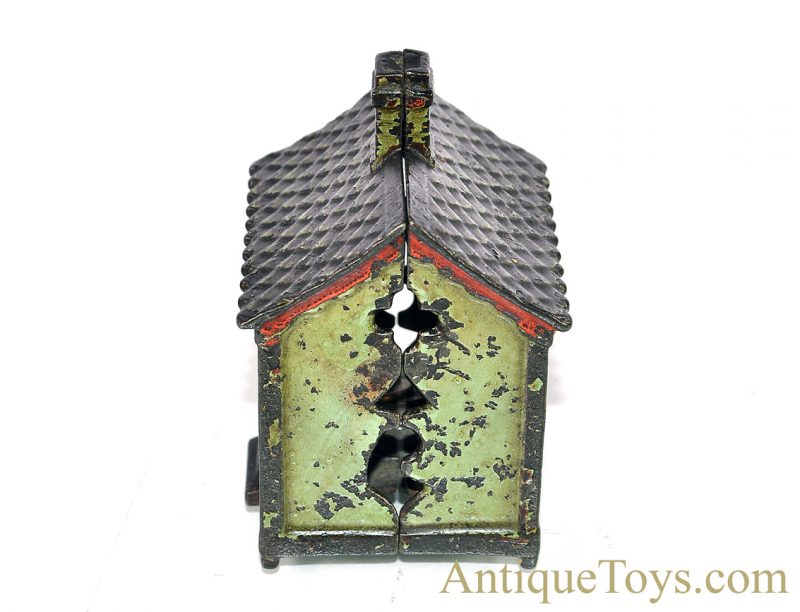 Antique ca. 1883-1903 J.E. Stevens/Grey Iron Casting Co. One Story Cast Iron Still Penny Bank <FONT COLOR="ff000 ">*SOLD*</font> - Image 2