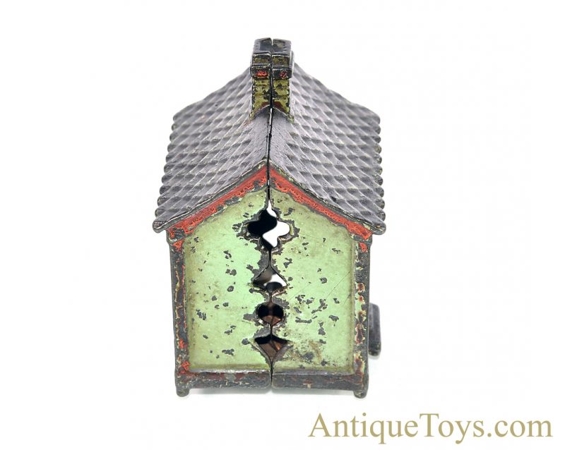 Antique ca. 1883-1903 J.E. Stevens/Grey Iron Casting Co. One Story Cast Iron Still Penny Bank <FONT COLOR="ff000 ">*SOLD*</font> - Image 4