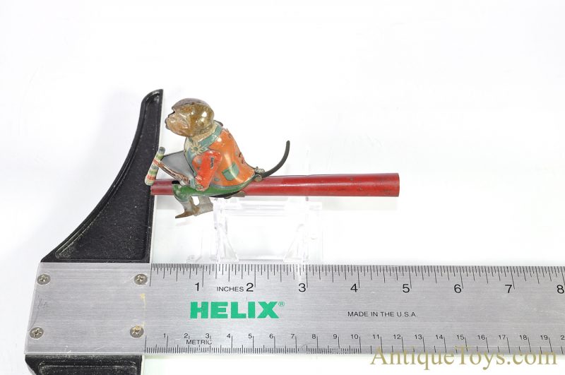 Antique Ca. 1930's J.D. John Distler Tin Lithographed Monkey Blow Toy <FONT COLOR="ff000 ">*SOLD*</font> - Image 10