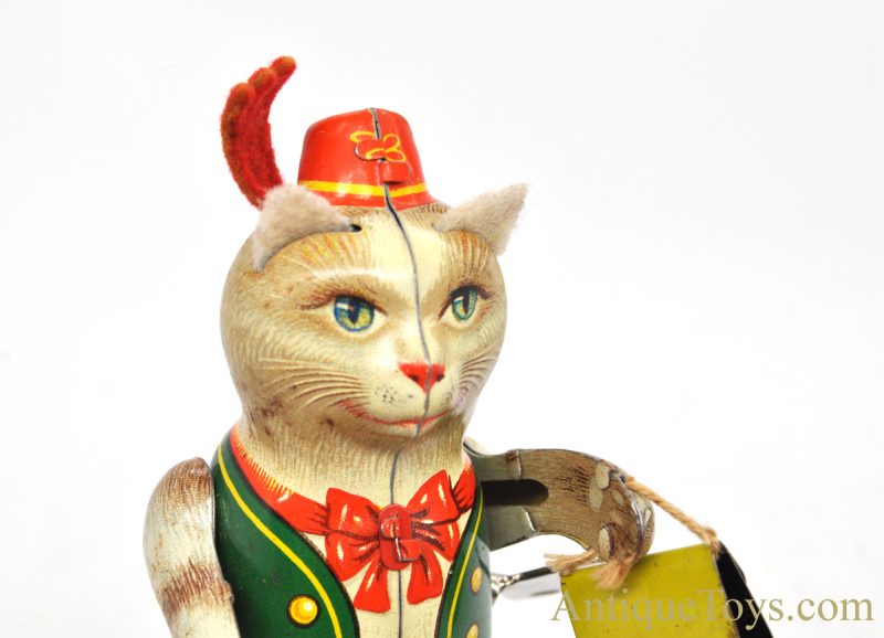 Georg Kohler (GNK) ca. 1940's Tin Lithographed Windup "Puss in Boots" German Toy with Box <FONT COLOR="ff000 ">*SOLD*</font> - Image 12