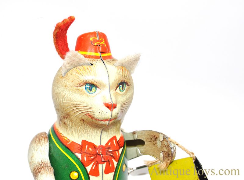 Georg Kohler (GNK) ca. 1940's Tin Lithographed Windup "Puss in Boots" German Toy with Box <FONT COLOR="ff000 ">*SOLD*</font> - Image 13