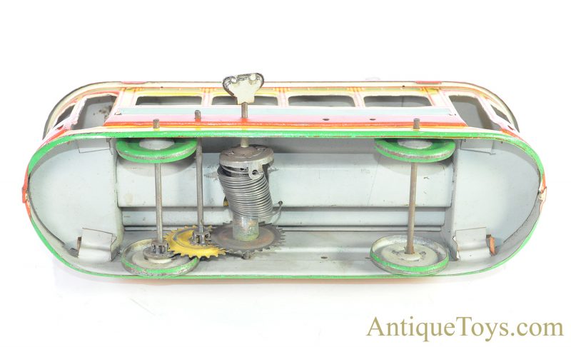 Oro of Brandenburg/OROBR Tin Hand Painted & Lithographed Windup Trolley <FONT COLOR="ff000 ">*SOLD*</font> - Image 7