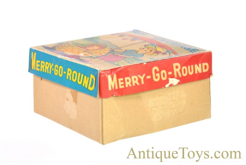Vintage Japanese Celluloid Windup Baby Carriage Merry-Go-Round in Box <FONT COLOR="ff000 ">*SOLD*</font> - Image 11
