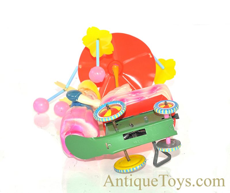 Vintage Japanese Celluloid Windup Baby Carriage Merry-Go-Round in Box <FONT COLOR="ff000 ">*SOLD*</font> - Image 7