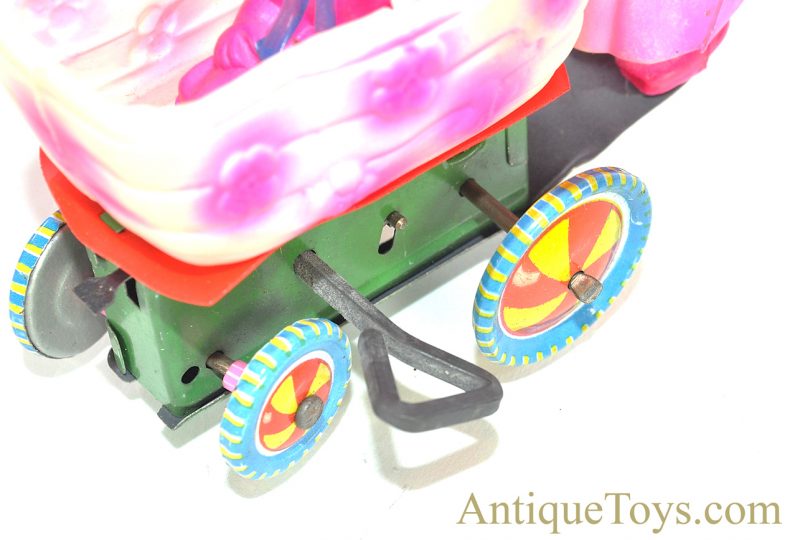 Vintage Japanese Celluloid Windup Baby Carriage Merry-Go-Round in Box <FONT COLOR="ff000 ">*SOLD*</font> - Image 8