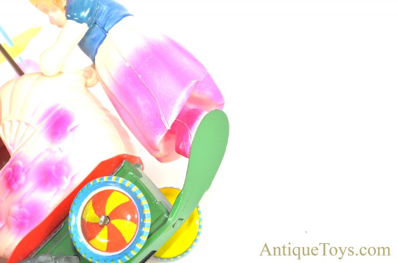 Vintage Japanese Celluloid Windup Baby Carriage Merry-Go-Round in Box <FONT COLOR="ff000 ">*SOLD*</font> - Image 9