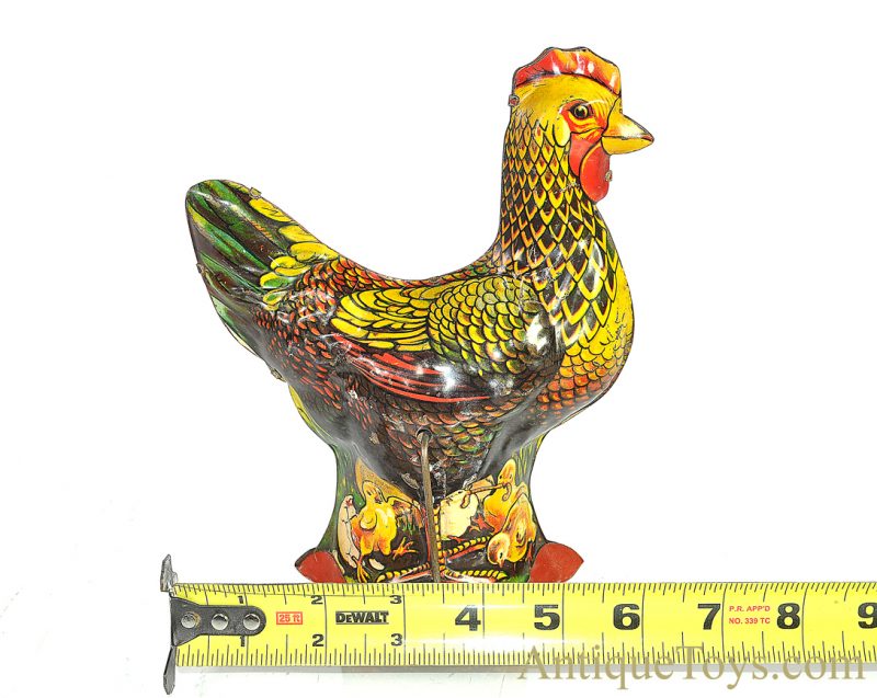 Vintage Baldwin Mfg. Co. Tin Lithographed Clucking Chicken Toy <FONT COLOR="ff000 ">*SOLD*</font> - Image 8