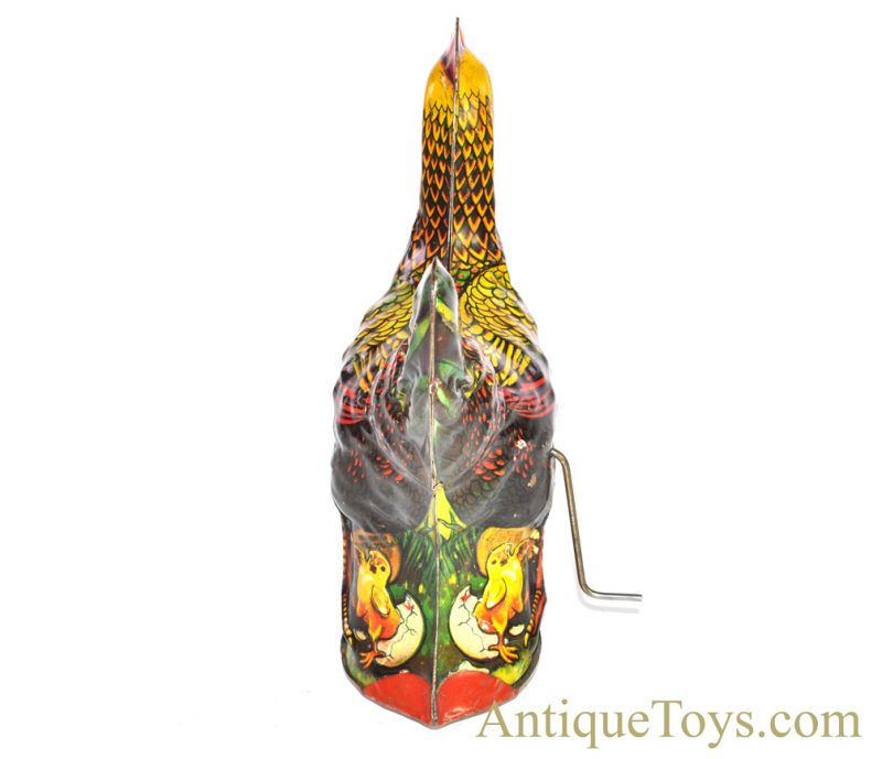 Vintage Baldwin Mfg. Co. Tin Lithographed Clucking Chicken Toy <FONT COLOR="ff000 ">*SOLD*</font> - Image 4