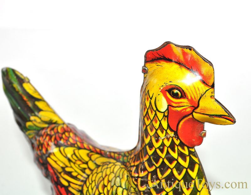 Vintage Baldwin Mfg. Co. Tin Lithographed Clucking Chicken Toy <FONT COLOR="ff000 ">*SOLD*</font> - Image 7