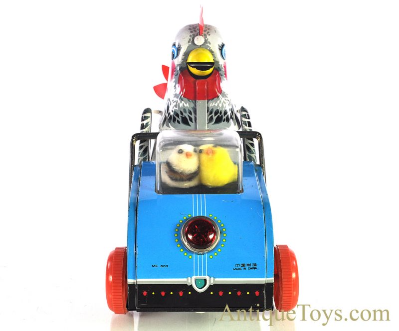 Vintage Chinese Battery Operated Tin Lithographed “Hen and Chickens” ME 603 with Box <FONT COLOR="ff000 ">*SOLD*</font> - Image 5